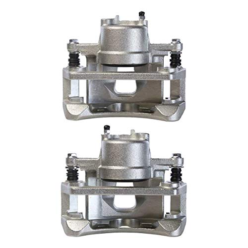 AutoShack Front Brake Calipers Assembly Pair Set of 2 Driver and Passenger Side Replacement for 2002 2003 2004 2005 2006 2007 Jeep Liberty 2.4L 2.8L 3.7L V6 4WD RWD BC2744PR