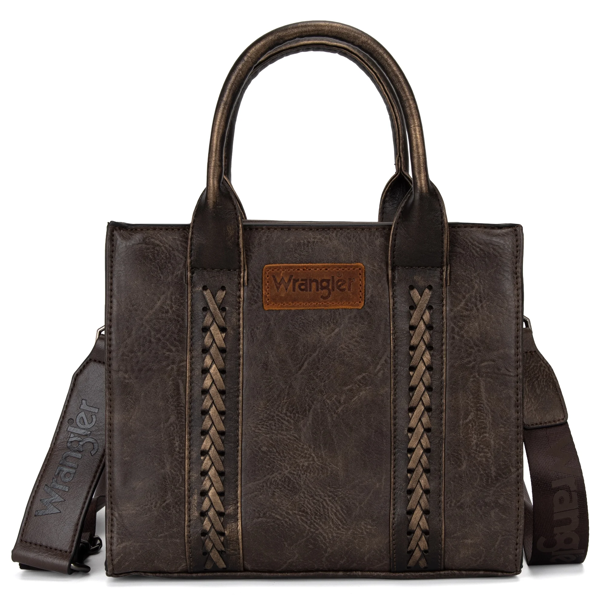 Wrangler Tote Bags for Women Designer Satchel Handbags Top-handle Purses with Strap