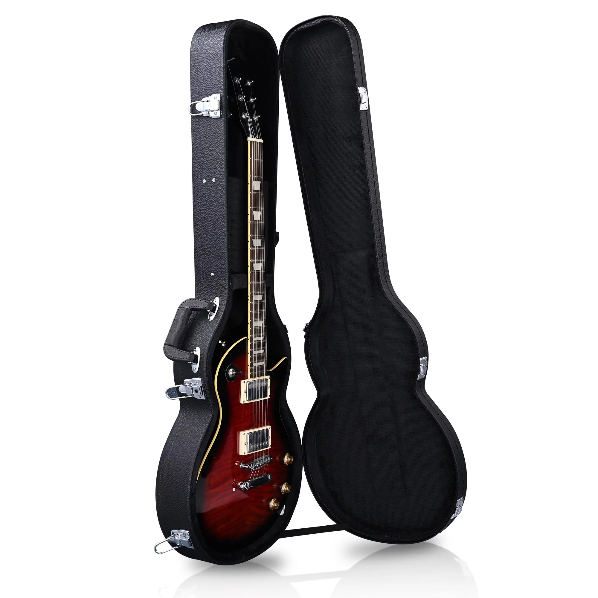 Yescom Electric Guitar Hard Case for LP Les Paul Style Electric Guitar Wooden Hard Shell Lockable
