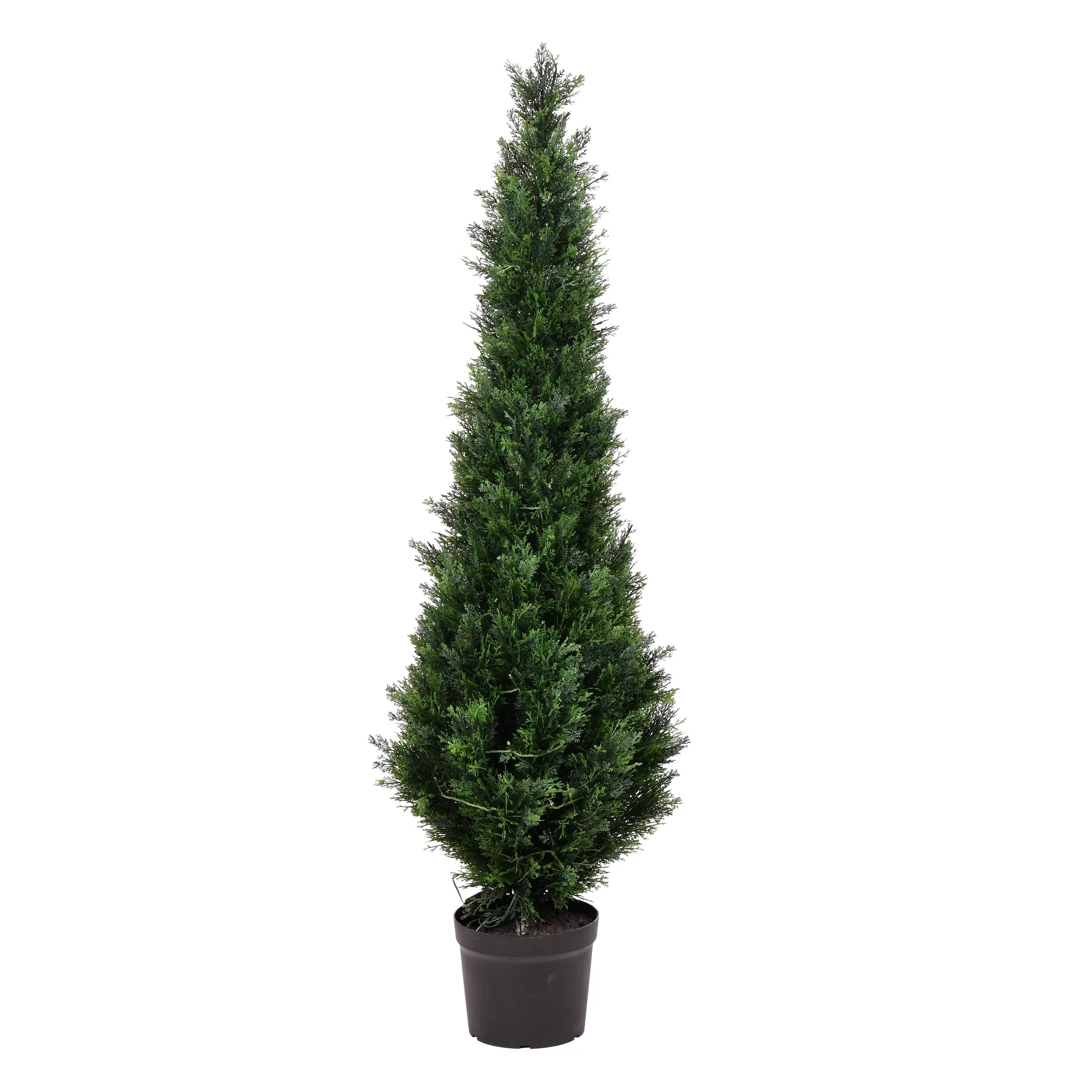 Vickerman 5' Artificial Potted Green Cedar Tree.