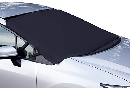 OxGord Windshield Cover for Ice and Snow - 700D Marine Waterproof Fabric for Harshest Weather- Fits Cars Trucks SUV Original Design As Seen on TV