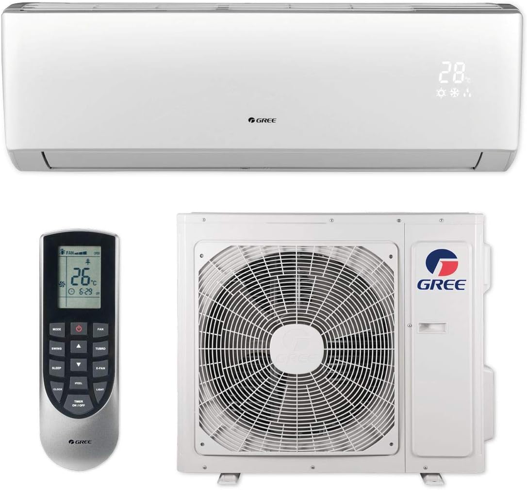 Gree 24,000 BTU 16 SEER LIVO+ Wall Mount Ductless Mini Split Air Conditioner Heat Pump 208/230V