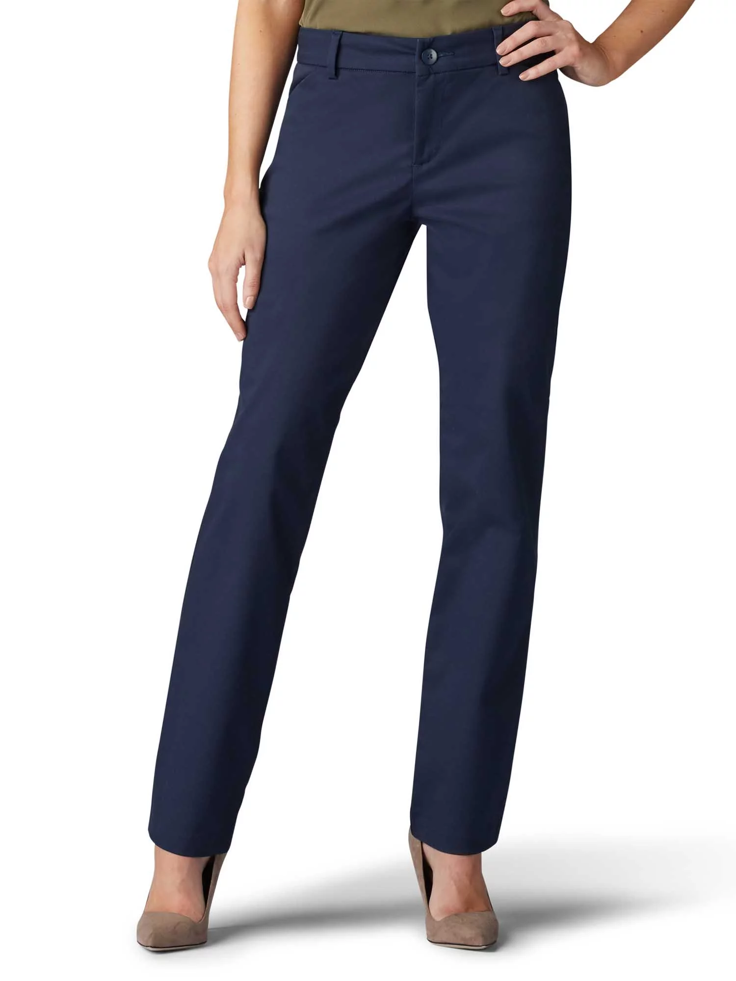 Lee Women’s Straight Leg Wrinkle Resist Stretch Pant