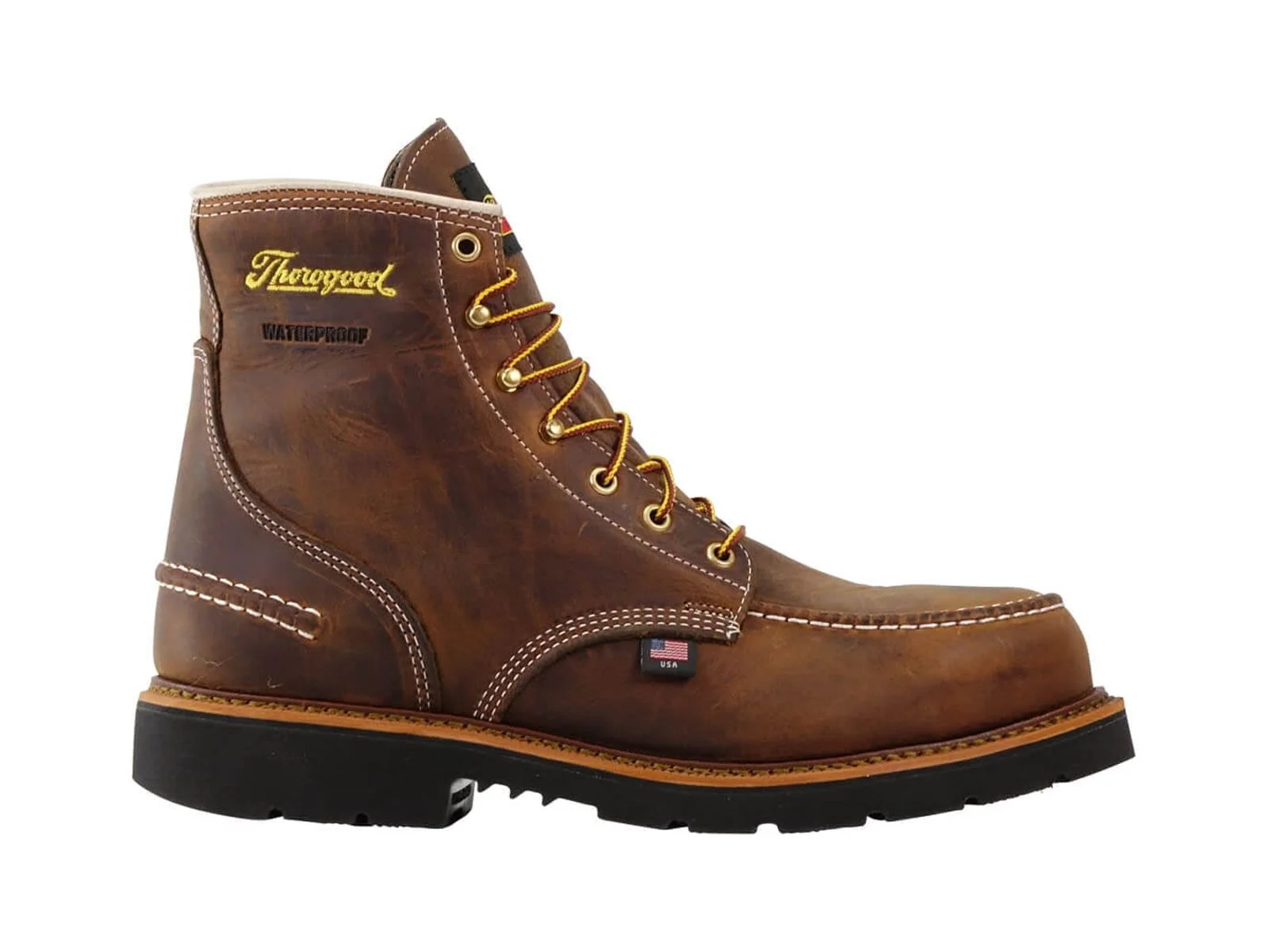 Thorogood 1957 6 in Crazyhorse Moc Toe Shoes - Mens, 12, EE