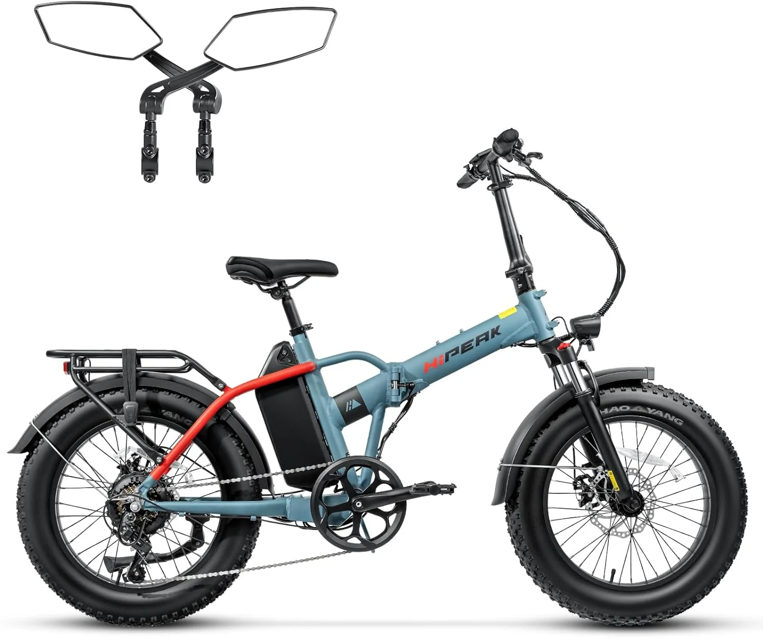 Hipeak 750W Electric Bike for Adults Folding Ebike 48V 15Ah 20