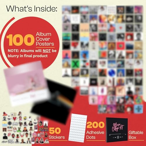 unique america 150 Pcs Album Cover Posters, Music Posters, Bedroom Posters, Rapper Room Decor, Music Artist Posters, Rap Album Art, 6x6 Inch Prints | 100 Posters & 50 Stickers… (100 pcs)