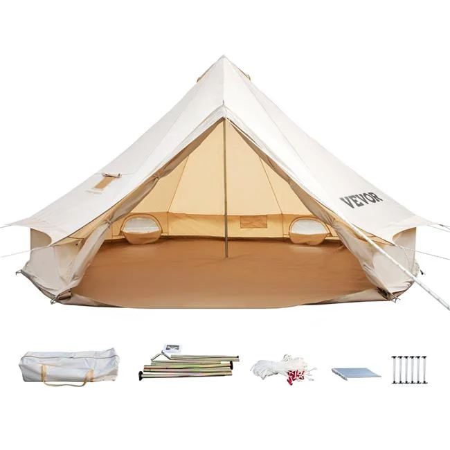 Vevor ZPMGB5MMBK0000001V0 Canvas Bell Tent, Beige