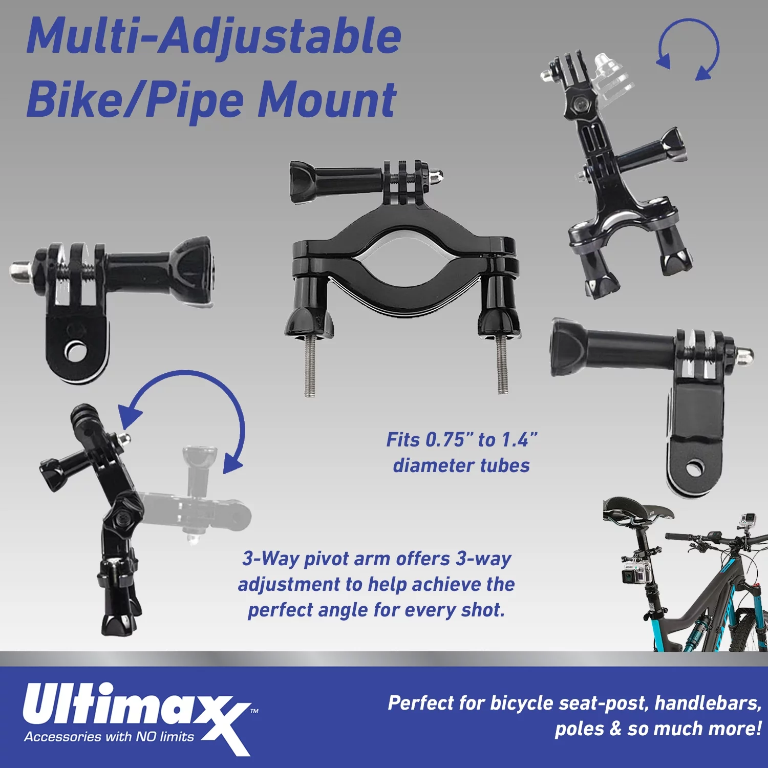 Ultimaxx Advanced GoPro Hero 12 Bundle - Includes: 64GB Extreme microSDXC Memory Card, 2x Replacement Batteries, Underwater Housing & Much More (30pc Bundle)