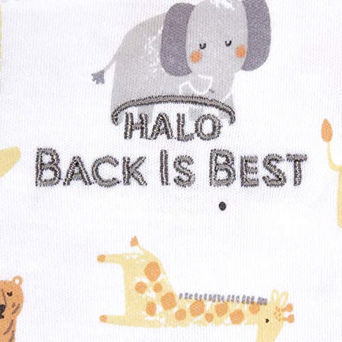 HALO 100% Cotton Sleepsack Swaddle, 3-Way Adjustable Wearable Blanket, TOG 1.5, Baby Blue, Newborn, 0-3 Months