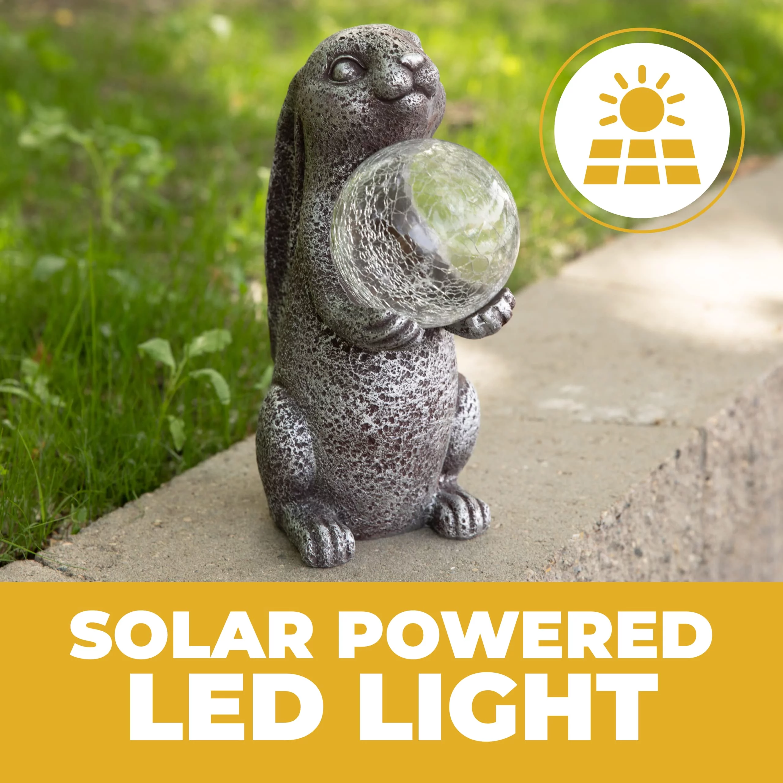 Dawhud Direct | Vp Home Mystical Rabbit Solar Powered Outdoor Decor Garden Light