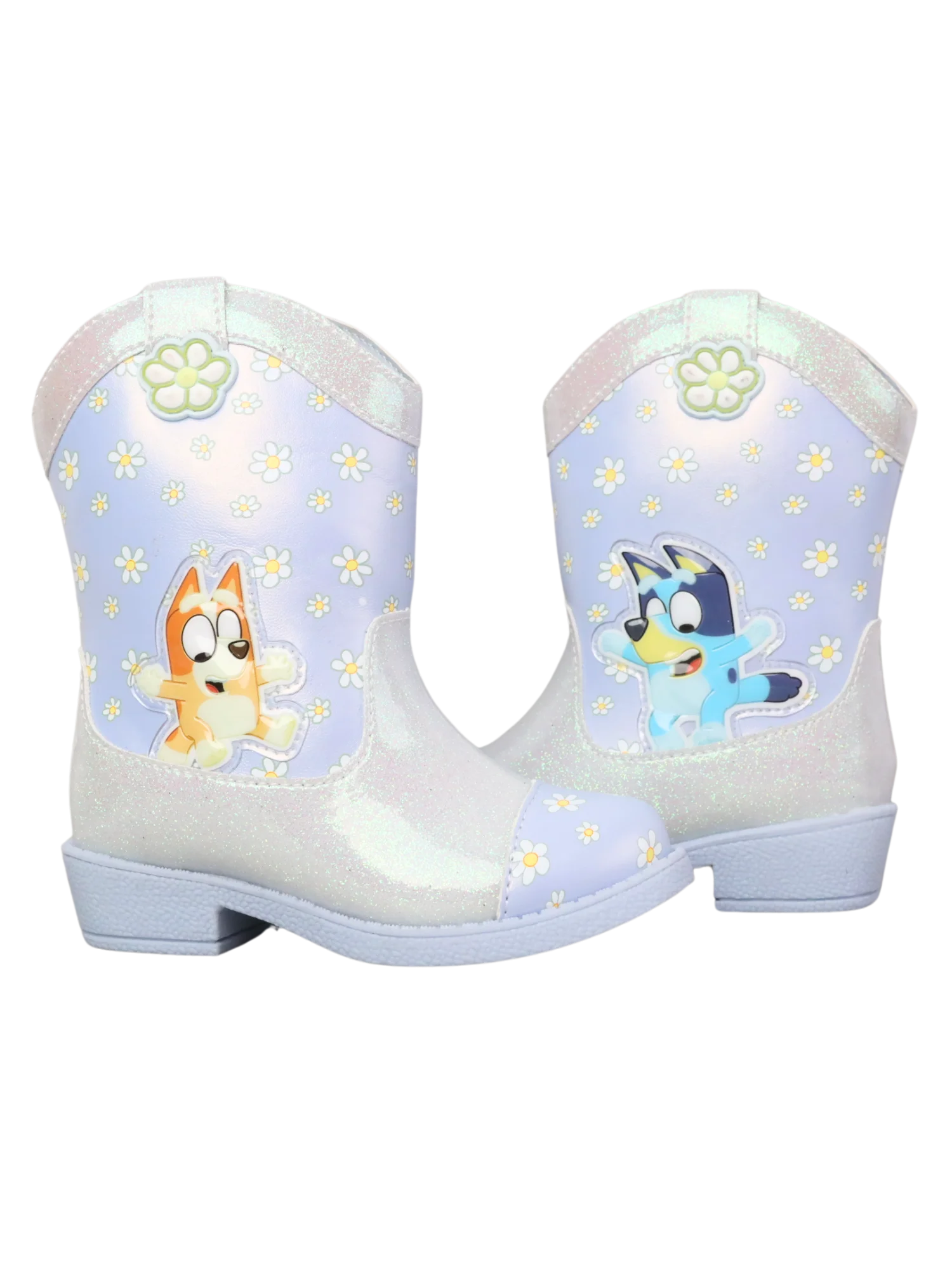 Bluey Toddler Girls Cowgirl Western Boots, Sizes 5-10