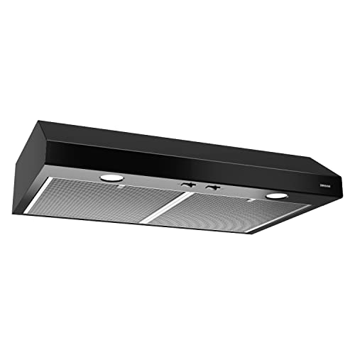 Broan-NuTone BCSD142SS Glacier 42-inch Under-Cabinet 4-Way Convertible Range Hood with 2-Speed Exhaust Fan and Light, 300 Max Blower CFM, Stainless Steel