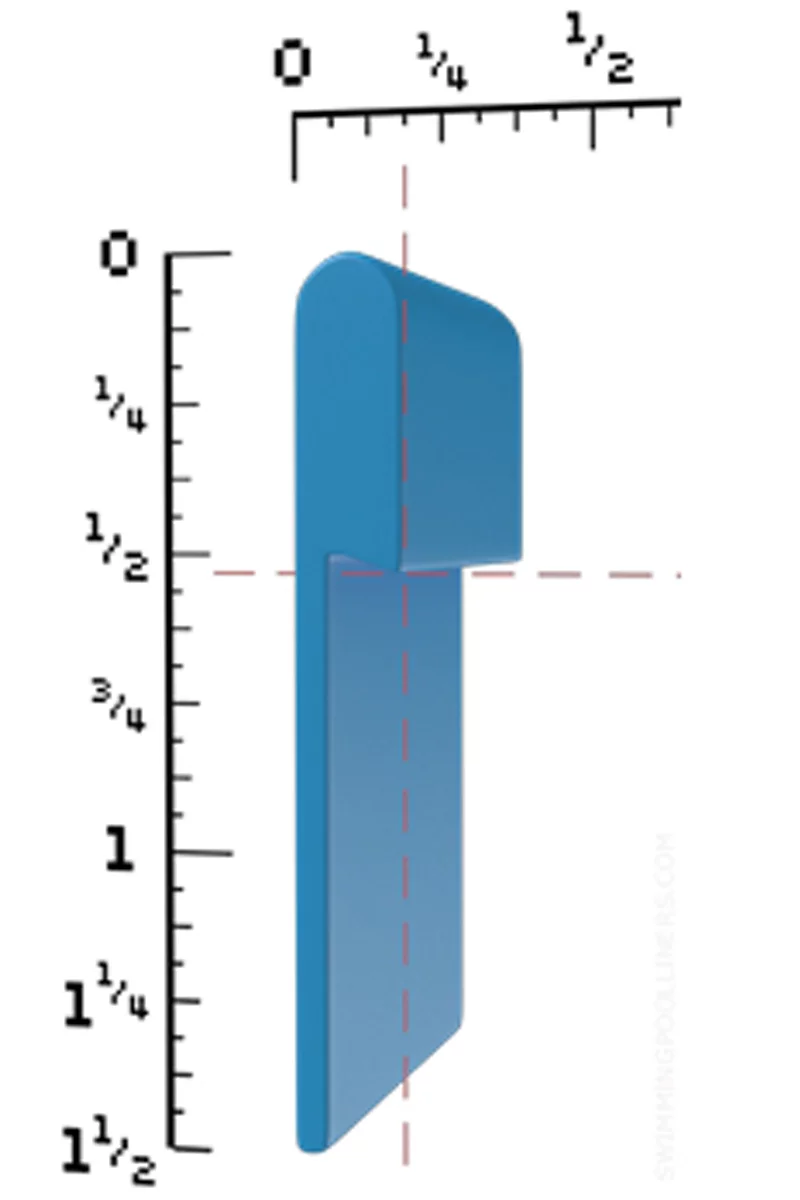 24-ft-by-52 Inch Round Manor Esther Williams Beaded Swimming Pool Liner 25 Gauge