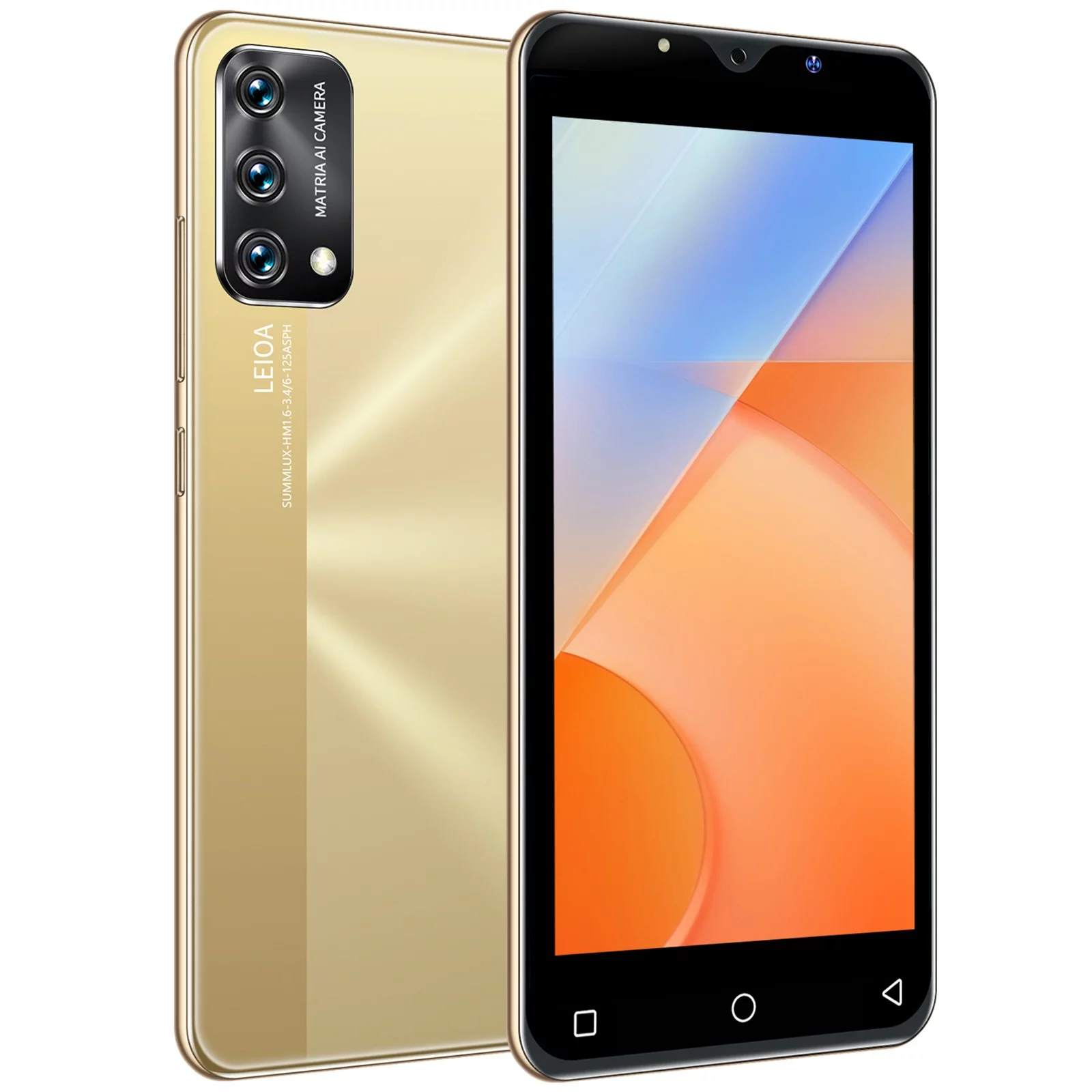 WANYNG Android6 1GB+8GB Unlocked Cell Phone Dual Sim 5in 3800mAh Unlocked Phone Face ID + Fingerprint GSM 3G Smartphones