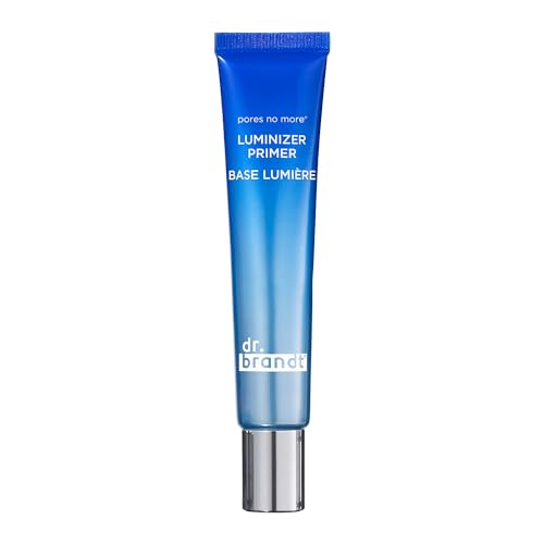 Dr. Brandt Skincare Pores No More Luminizer Primer - Blurs The Appearance of Pores and Imperfections - For a Glowing, Flawless Complexion - 1 fl oz / 30 ml