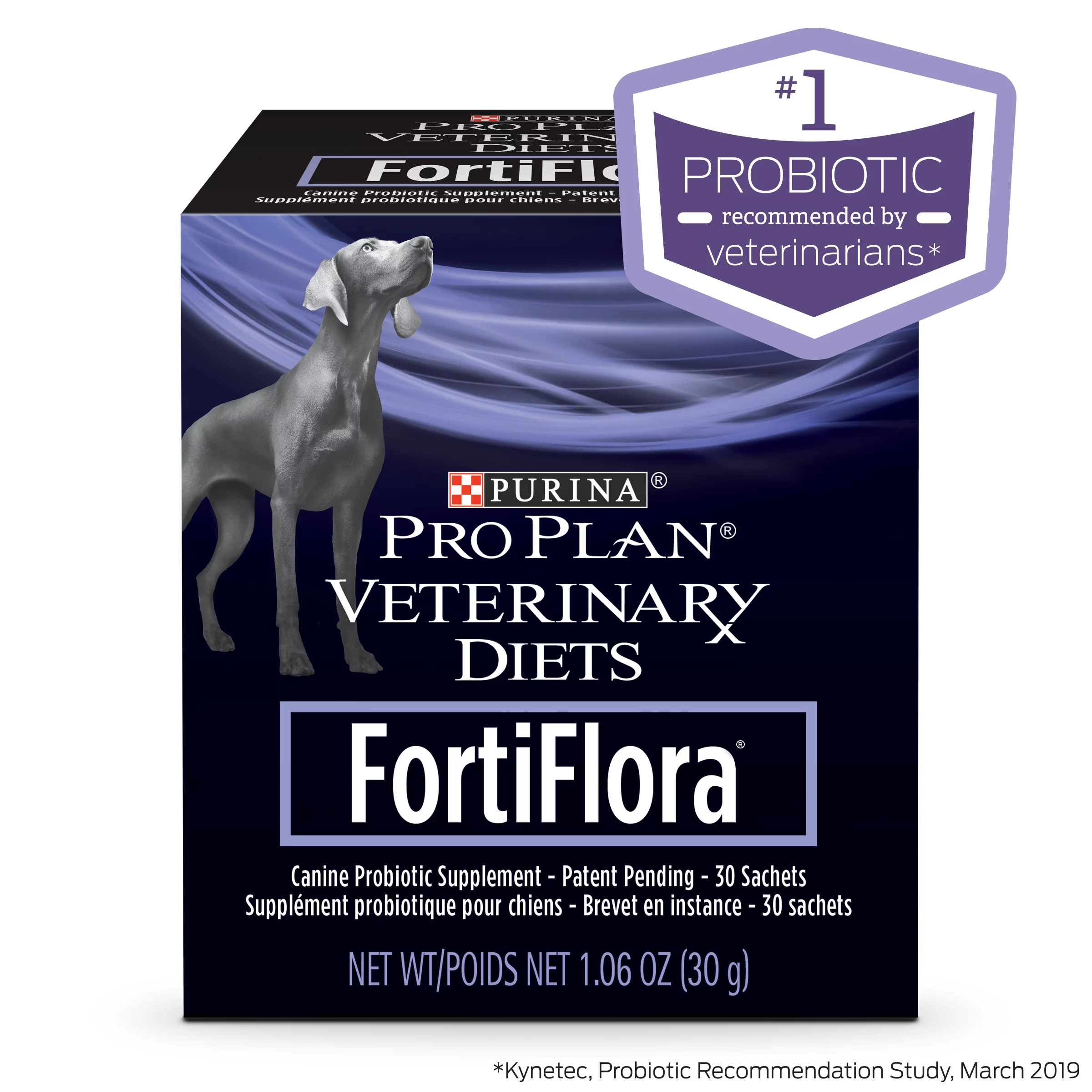 Purina Pro Plan FortiFlora Probiotic Supplement for Dogs, 30 Sachets