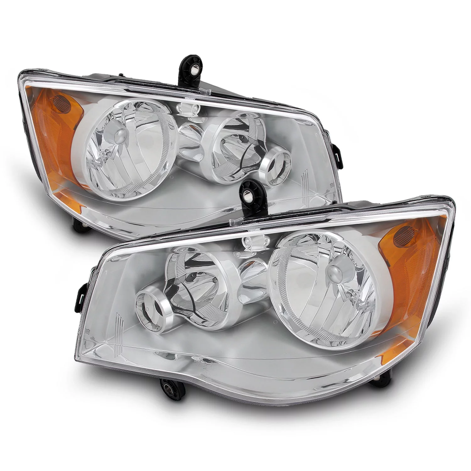 AKKON - For 2008-2016 Town & Country | 11-20 Dodge Grand Caravan Headlights Headlamps Pair Left + Right