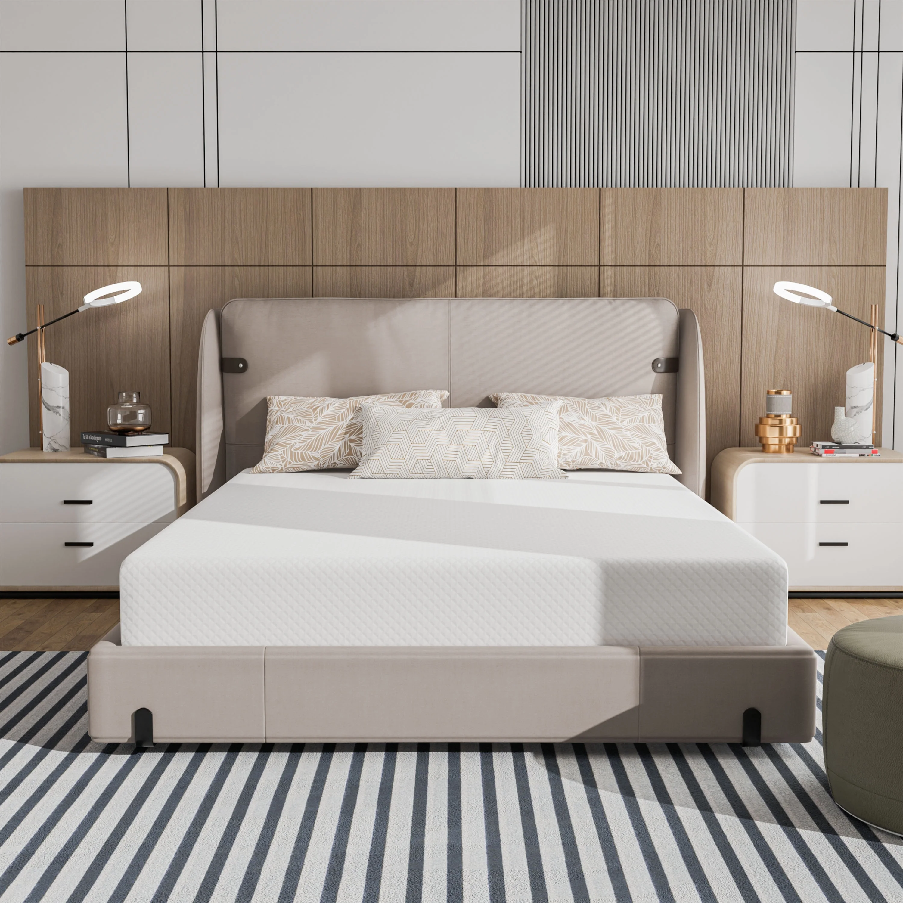 Denhour DH BASIC 8 Inch Hypoallergenic CertiPUR-US Gel Memory Mattress by  Twin