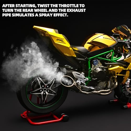 Die Cast Motorcycle 1:6 Scale for Kawasaki H2R Motorcycles Alloy Racing Motorcycle Model Power Toy Motorcycles Collection Kawasaki Model Motorcycles