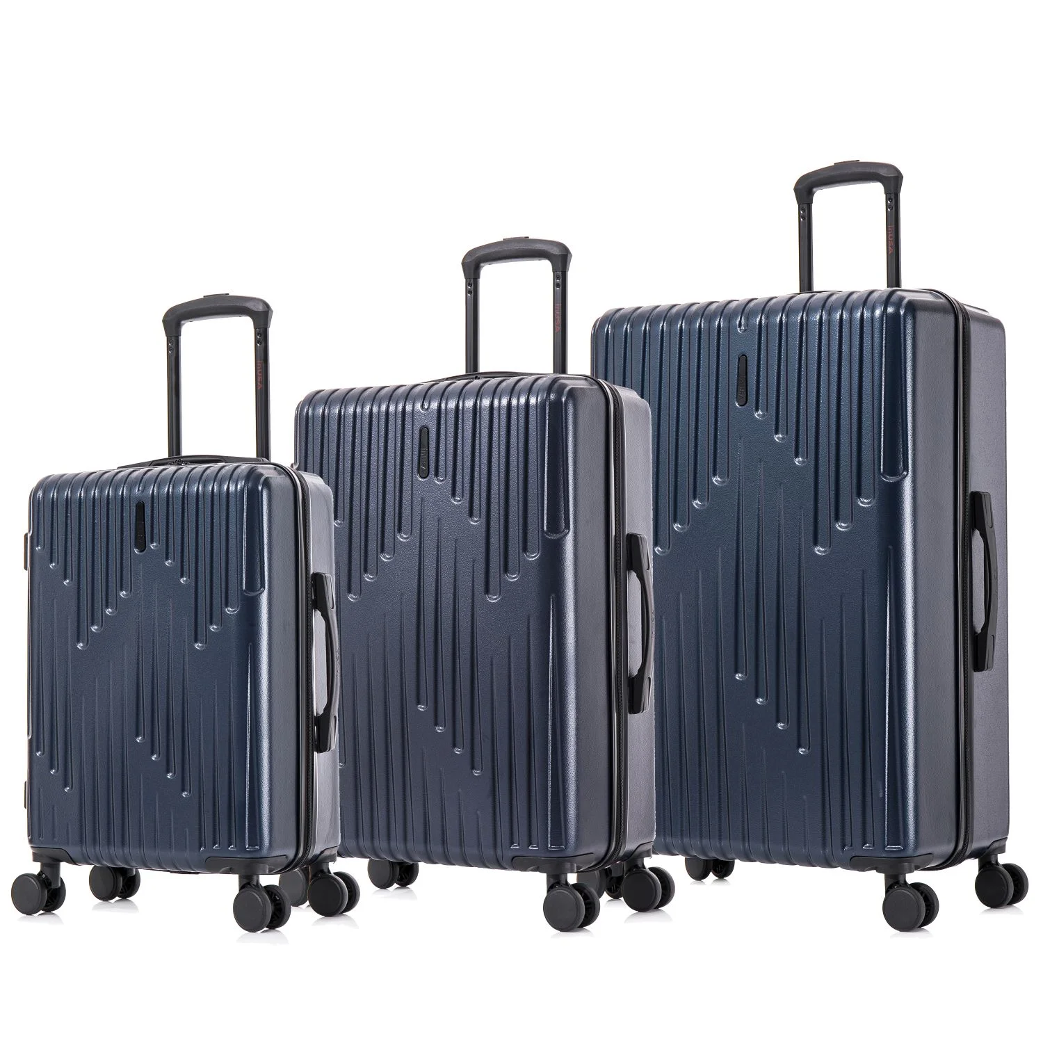 InUSA DRIP 3-Piece Hardside Luggage Sets with Spinner Wheels, Handle and Trolley, (20