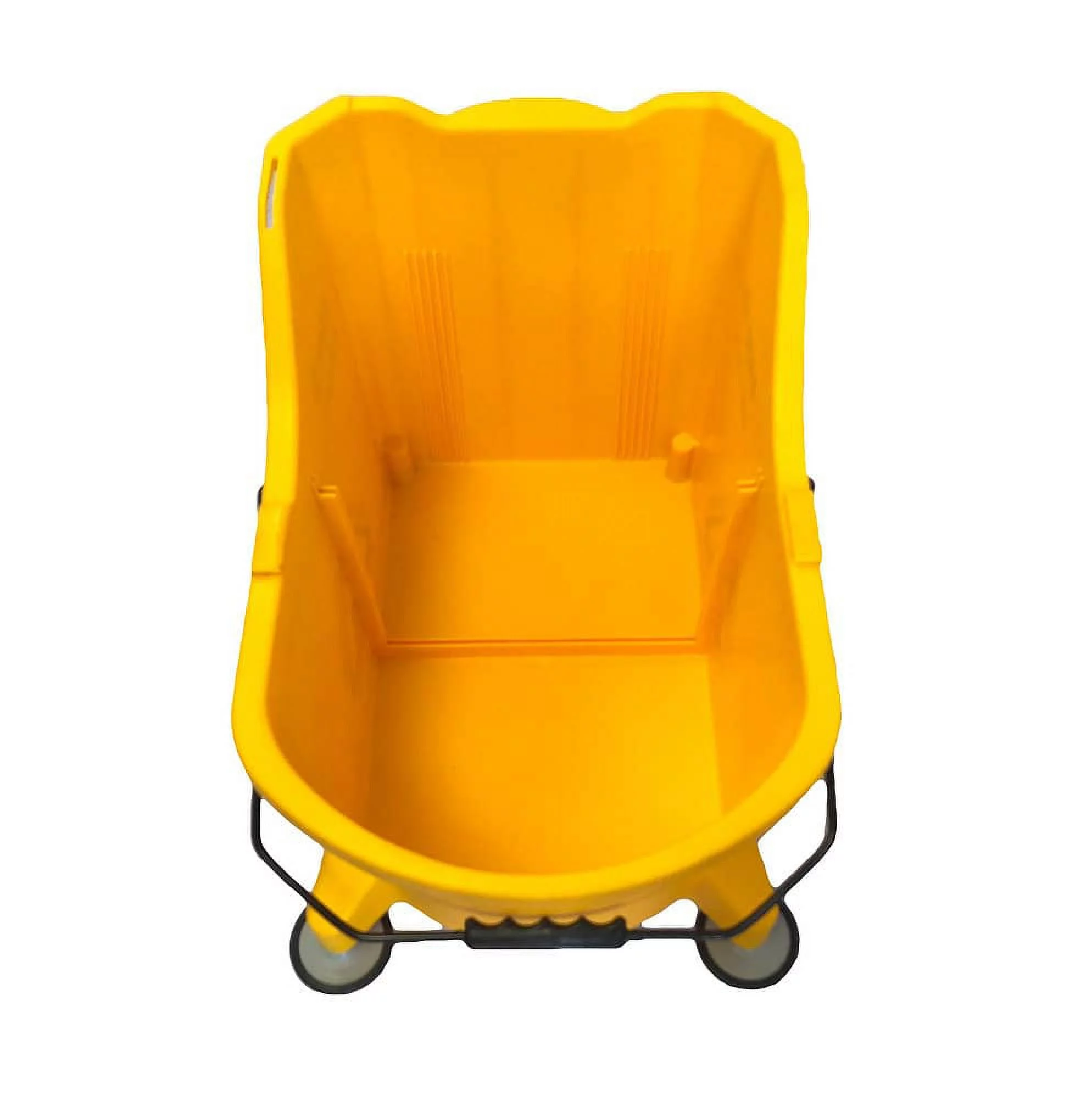 HeRO Imports Commercial Mop Bucket, Separator, Metal Casters, Wringer, Wet Floor Sign, Yellow