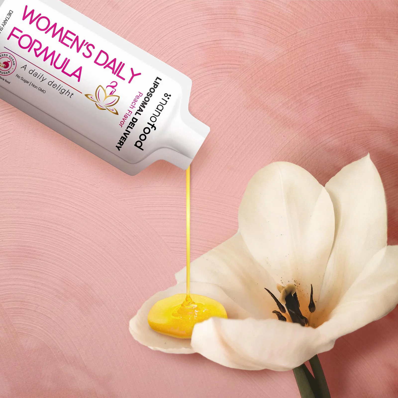 Codeage Nanofood Liposomal Women's Daily Multivitamin Liquid Sachet Supplement, Sugar-Free, Vegan, 30 Pouches