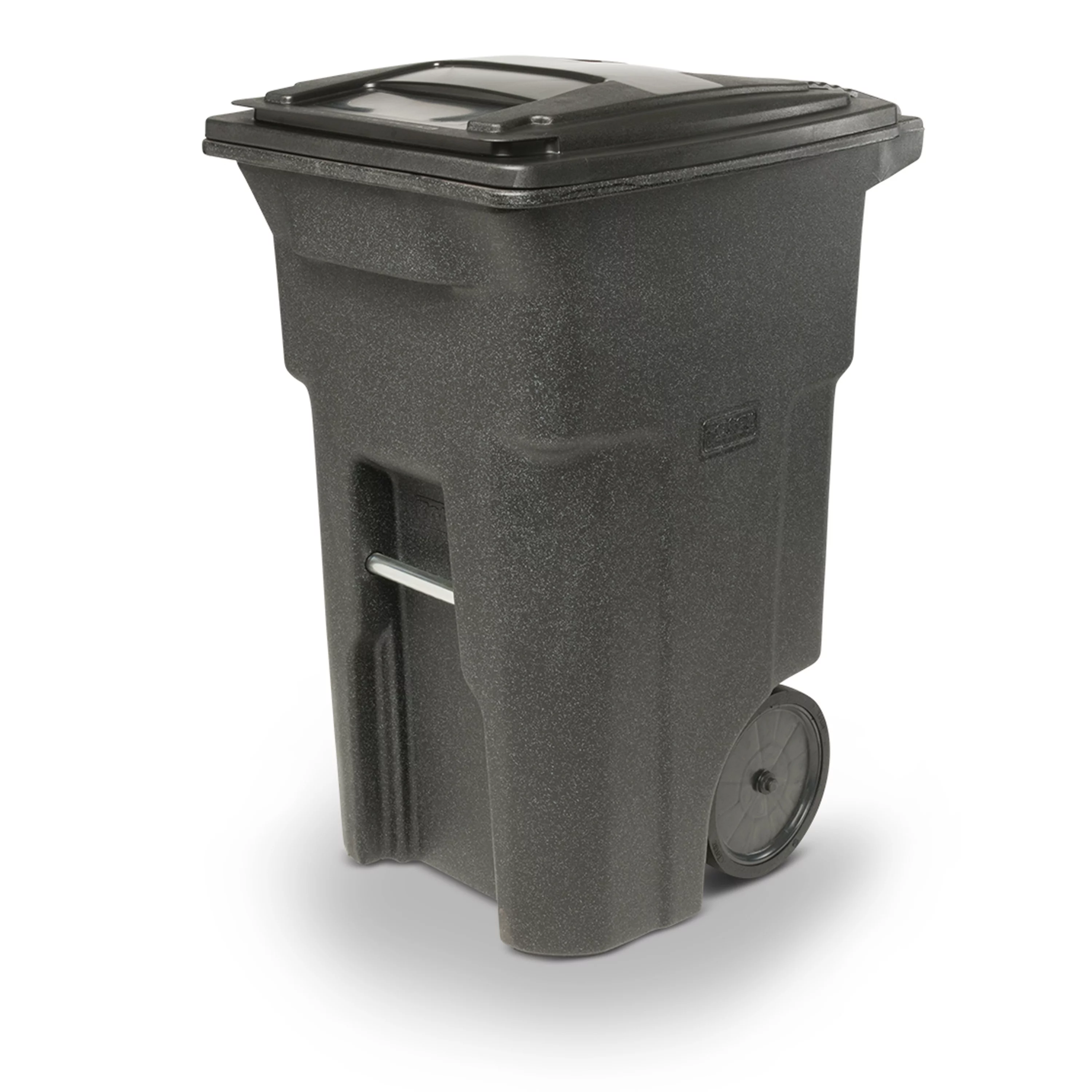 Toter 64 Gal. Trash Can Blackstone with Quiet Wheels and Lid