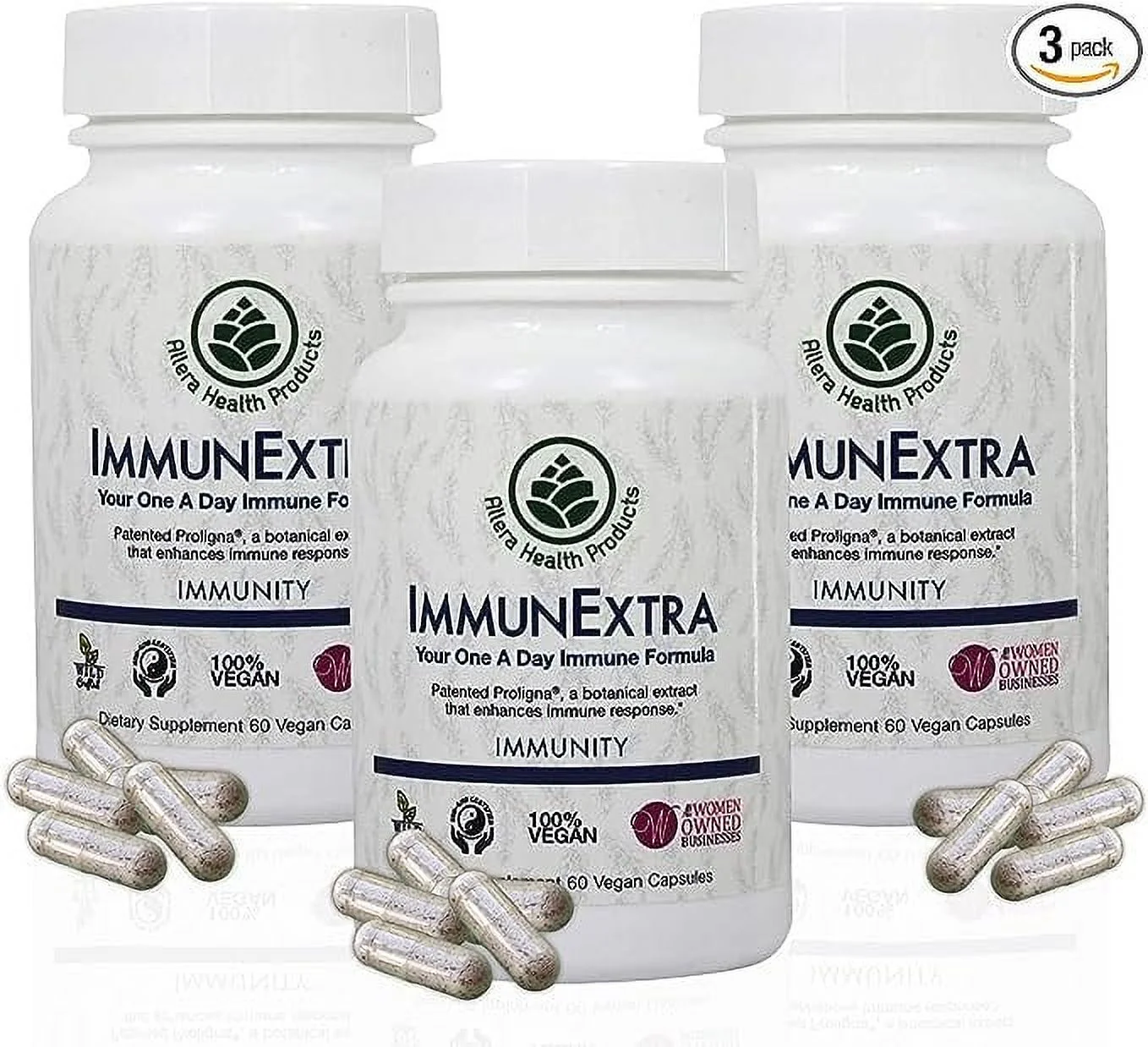 Immune Extra Allera Health Products 60 VCaps Pack of 3