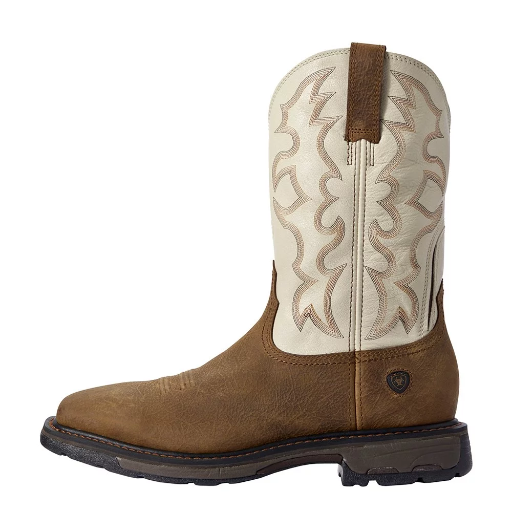 ARIAT Men's Rye Workhog Western Work Boot Soft Toe Rye Brown