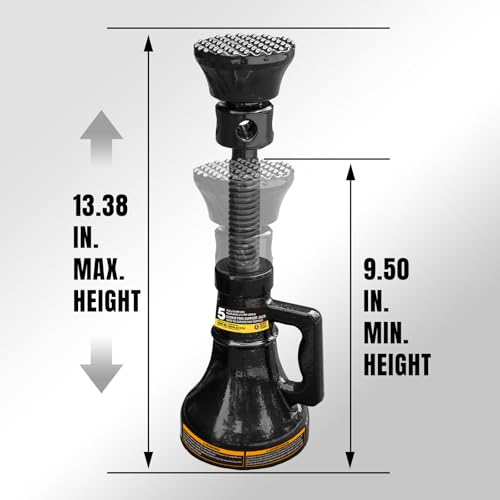 BIG RED 12 Ton (24,000 LBs) Torin Welded Hydraulic Car Bottle Jack for Auto Repair and House Lift, Red, TAM91203B