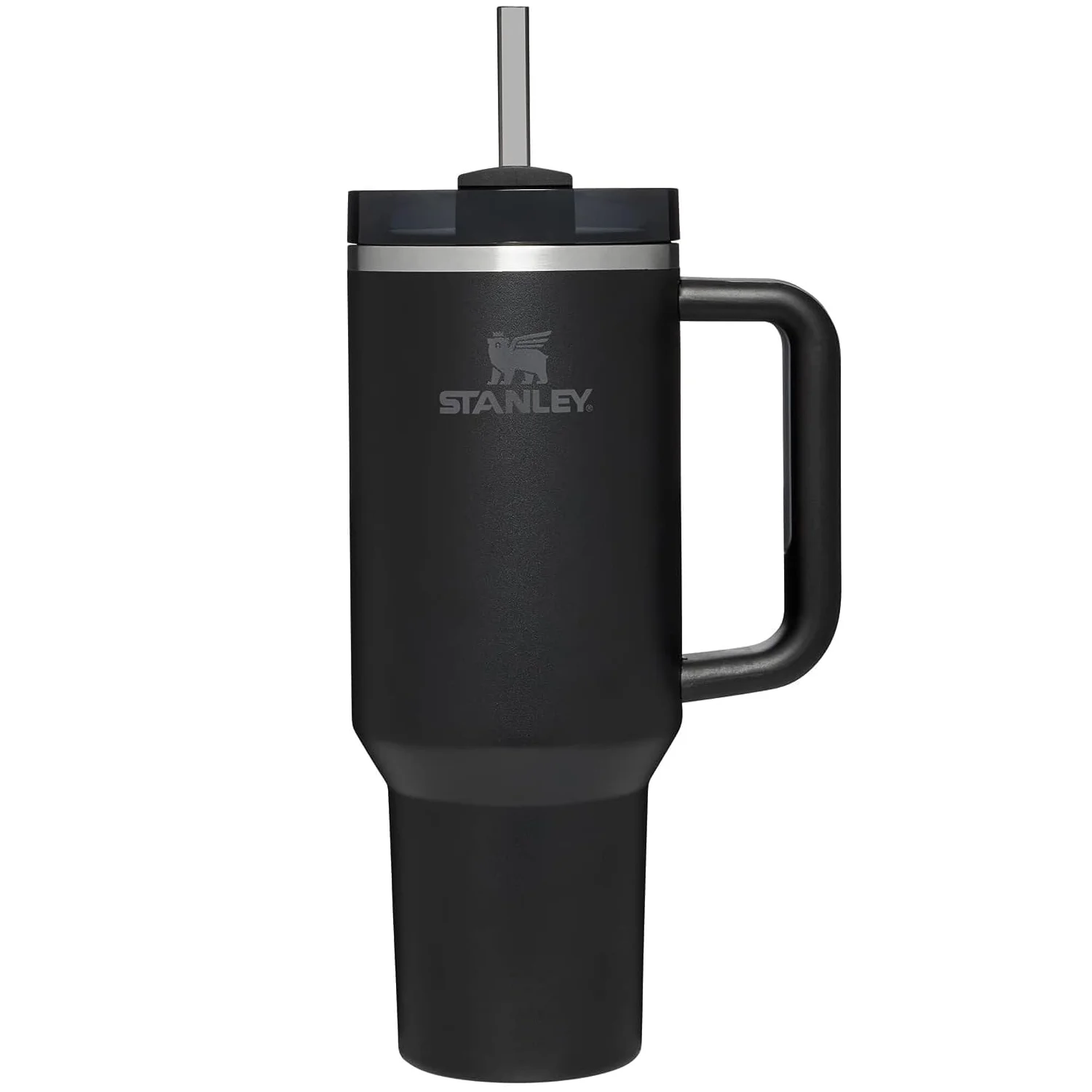 Stanley Quencher H2.0 FlowState Stainless Steel Vacuum Insulated Tumbler with Lid and Straw - 40OZ Black