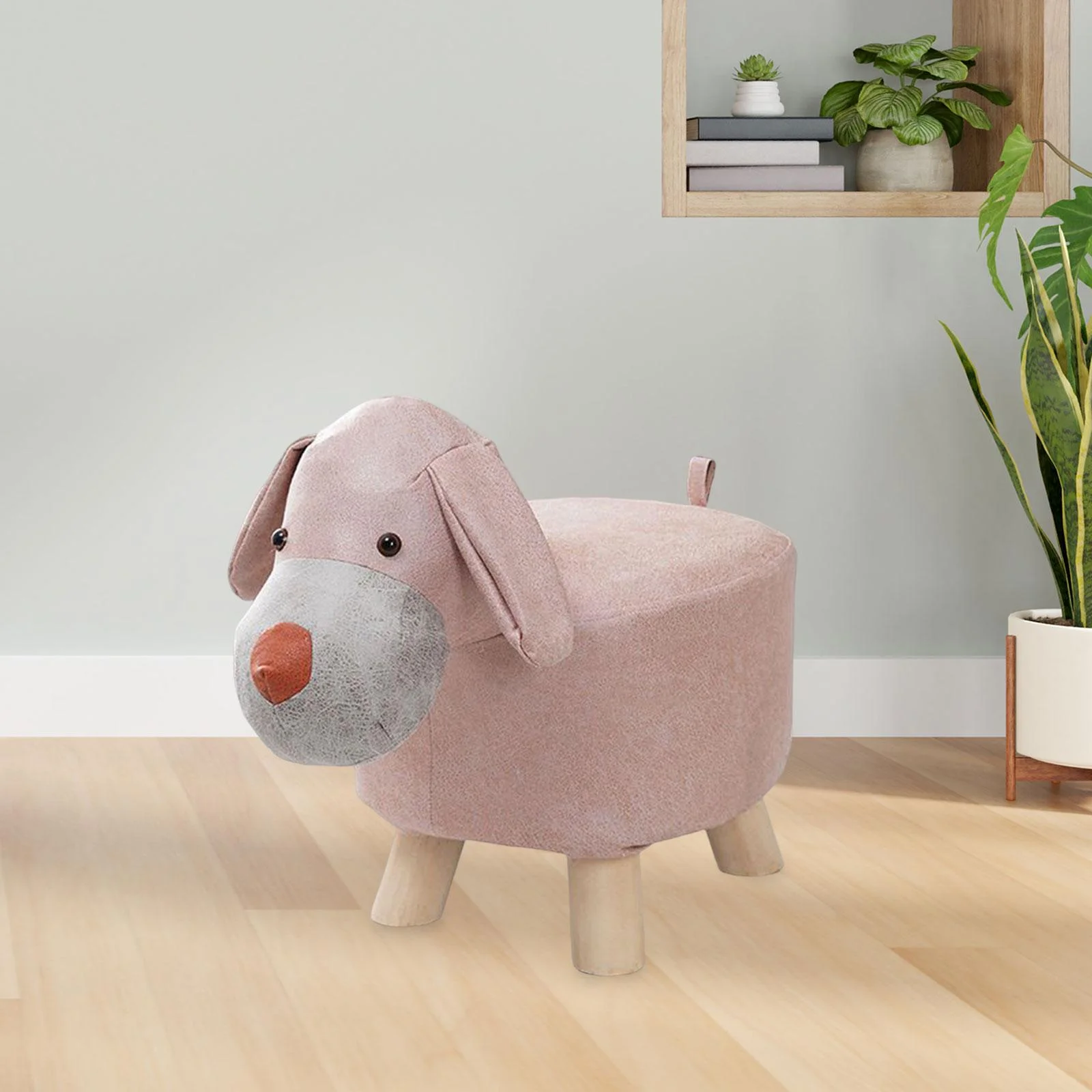 Footrest Ottoman Animal Footstool Cute Cartoon Shoes Changing Chair Bench Ottoman for Living Room, Bedroom, Porch, Entryway, Indoor Outdoor
