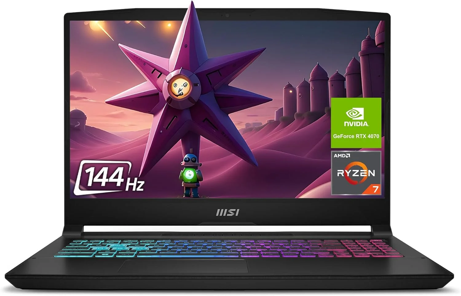 MSI Katana A15 AI Gaming Laptop, AMD Ryzen 7 8845HS, 16GB DDR5 Ram, 1 TB PCle SSD, 15.6