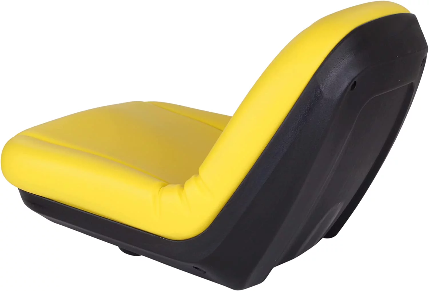Mower Seat - Fits John Deere E130, G110, L100, L105, L107, L110 - Should Fit AUC11476, GY21210, GY20664 - Compatible With Some John Deere Tractor & Riding Mower Seat (Black & Yellow)