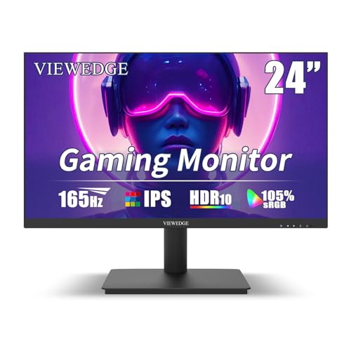 Viewedge 24 Inch Monitor - Computer Monitor Featured with 1080p 75 Hz 5ms - Ultra Thin Bezel Designed - Eye Protection (Blue Light Filter & Flicker Free) HDMI Monitor