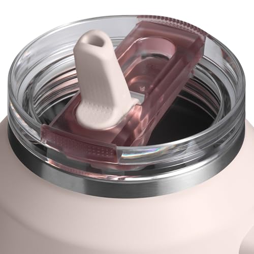 Stanley Quencher ProTour Flip Straw Tumbler with Leakproof Lid 30 oz | Built-In Straw & Handle | Cupholder Compatible for Travel | Insulated Stainless Steel Cup | BPA-Free | Rose Quartz