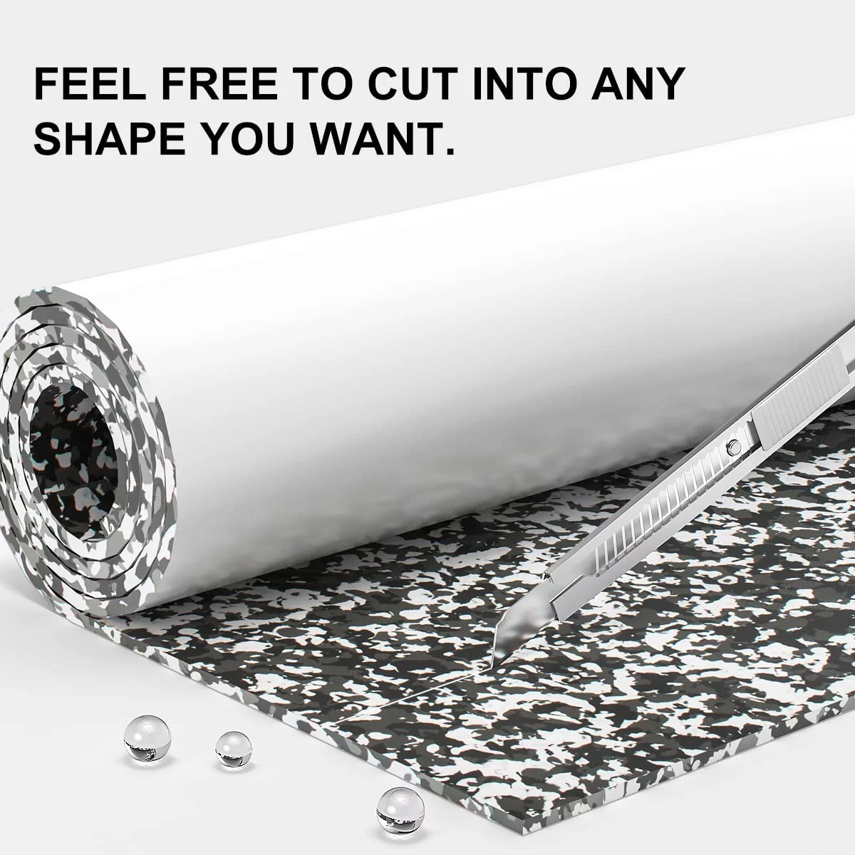 WOOWAVE EVA Foam Teak Floor Decking Sheet for Boat Yacht Non-Slip, Camouflage