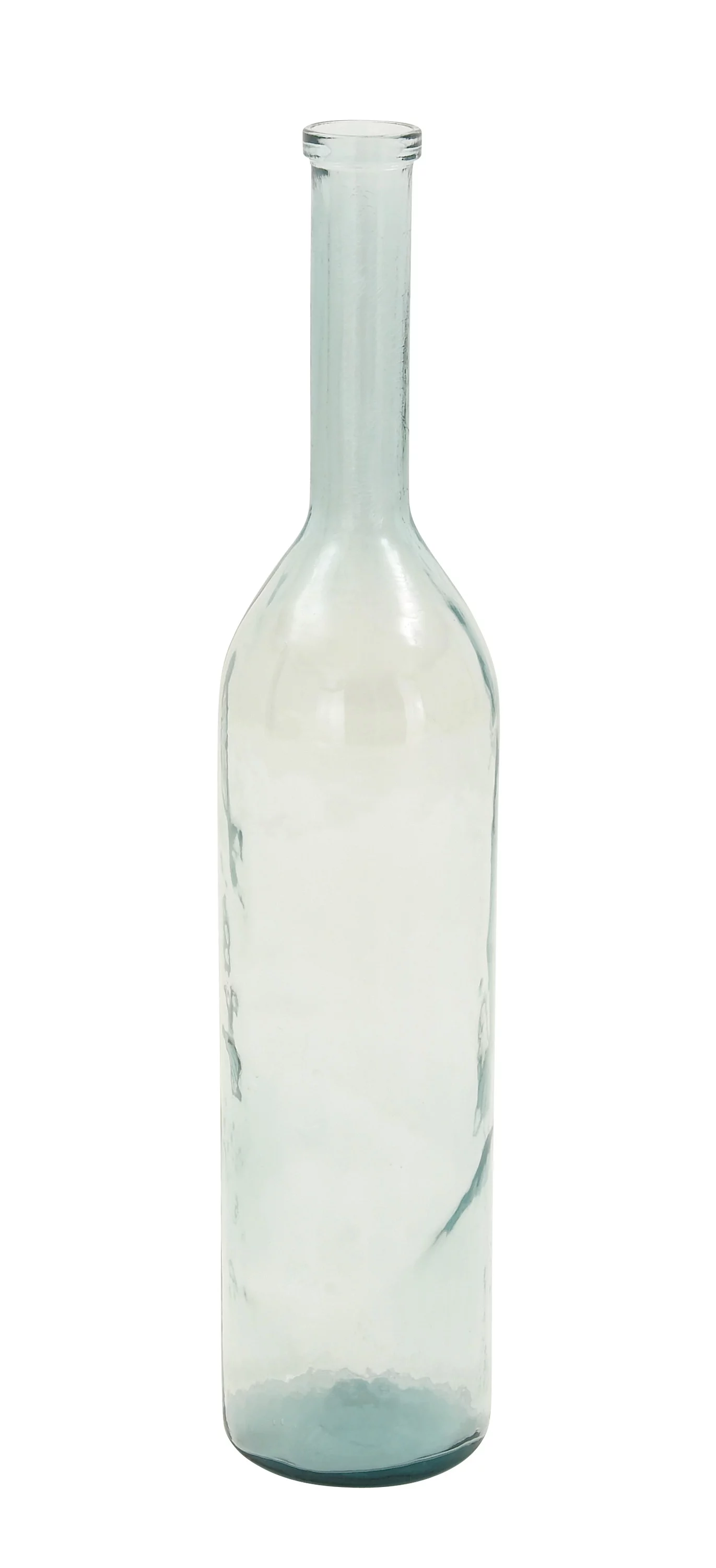 DecMode Farmhouse Recycled Glass Blue Spanish Decorative Vase, 8