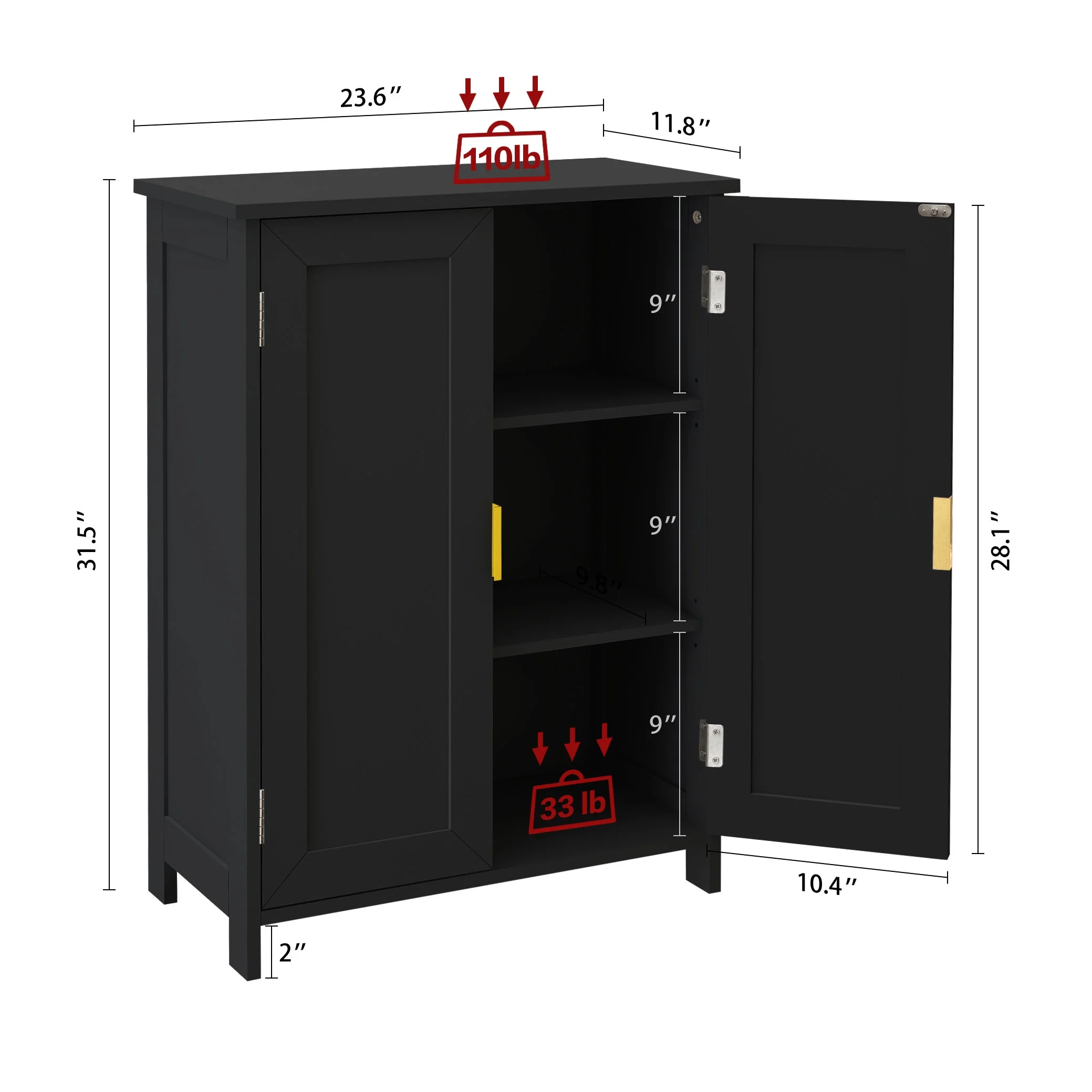 Bathroom Storage Cabinet,Bathroom Cabinets Freestanding With 2 Doors,Towel Cabinet For Bathroom Floor Cabinet,Restroom Cabinet,Small Storage Cabinet For Office,Restaurant,Living Room