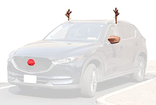 Red Co. Reindeer Antlers Christmas Kit Products (Full Kit with Ear Mirror Covers)
