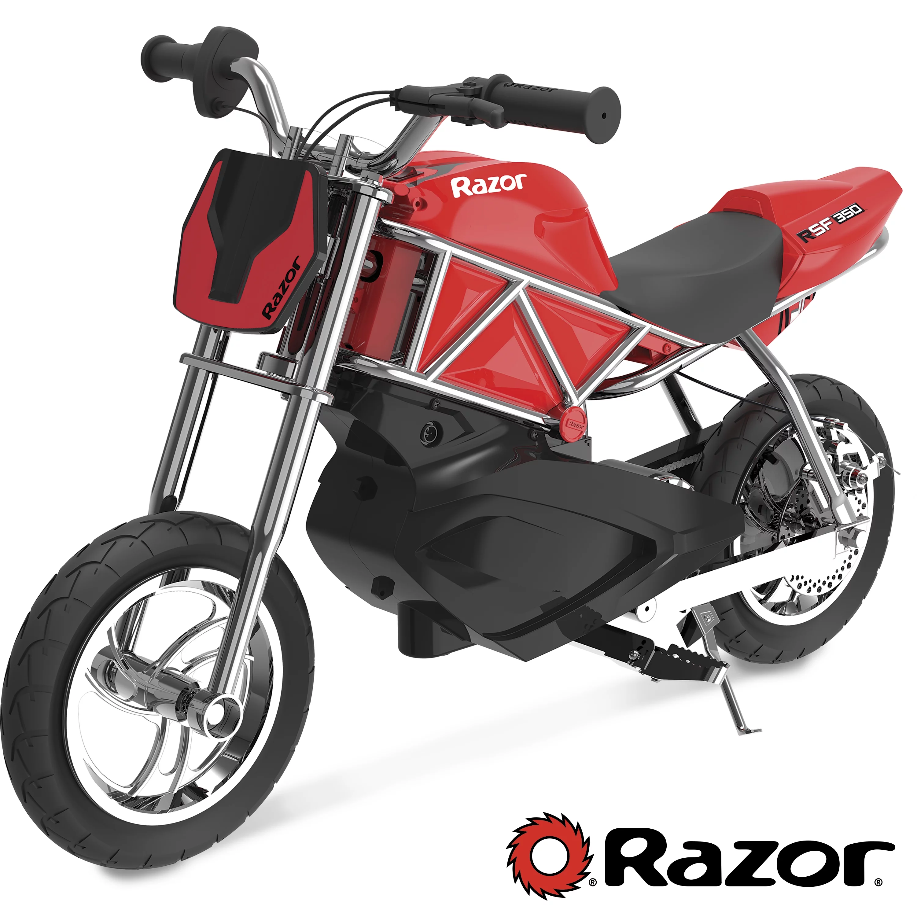 Razor RSF350 Mini Electric Motor Bike - Black/Red, up to 14 mph, 10