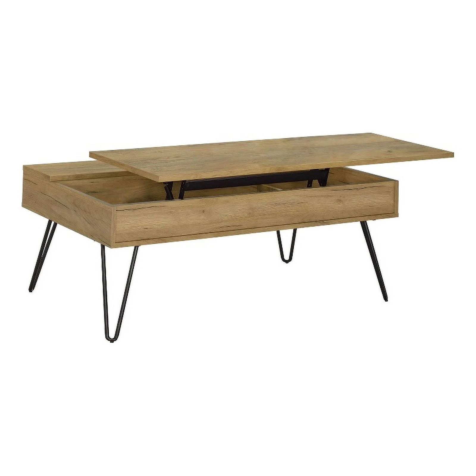 Coaster Company Modern Wood with Pin Leg Lift Top Coffee Table, Oak