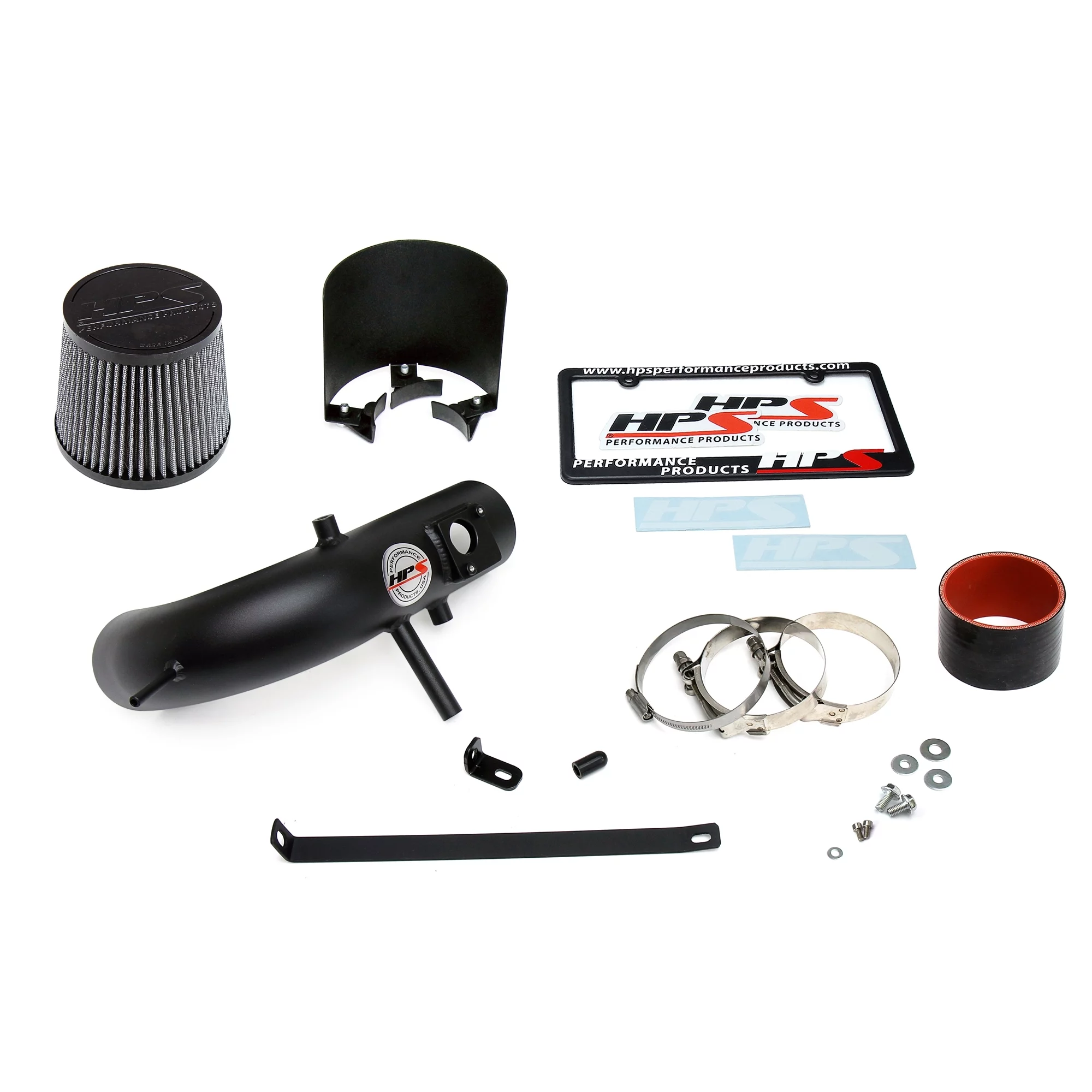 HPS Performance Black Shortram Air Intake Kit Compatible for 12-17 Toyota Camry 2.5L 4Cyl, 827-524WB