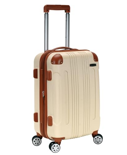 Rockland London Hardside Spinner Wheel Luggage, Grey, Carry-On 20-Inch