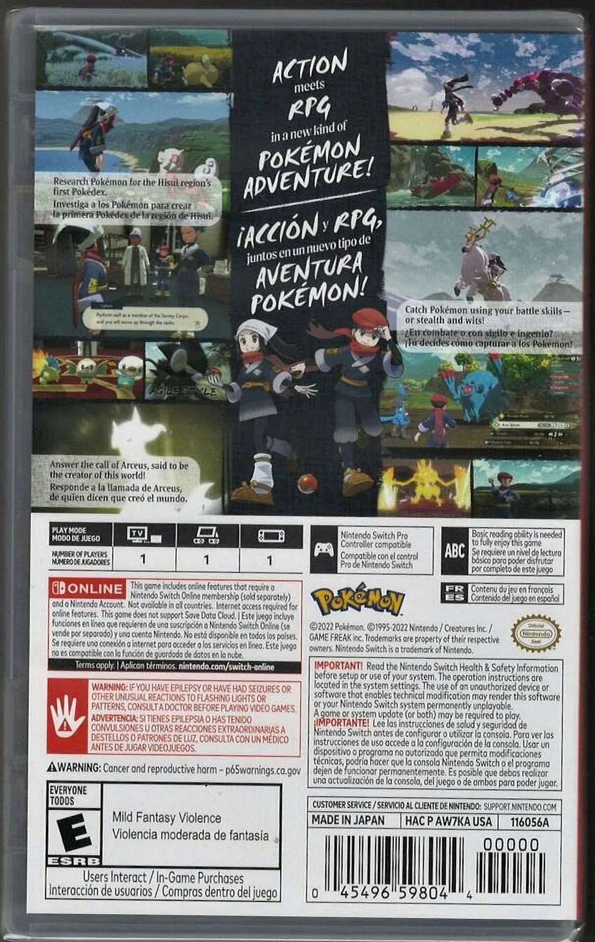 Pokemon Legends: Arceus - Nintendo Switch New