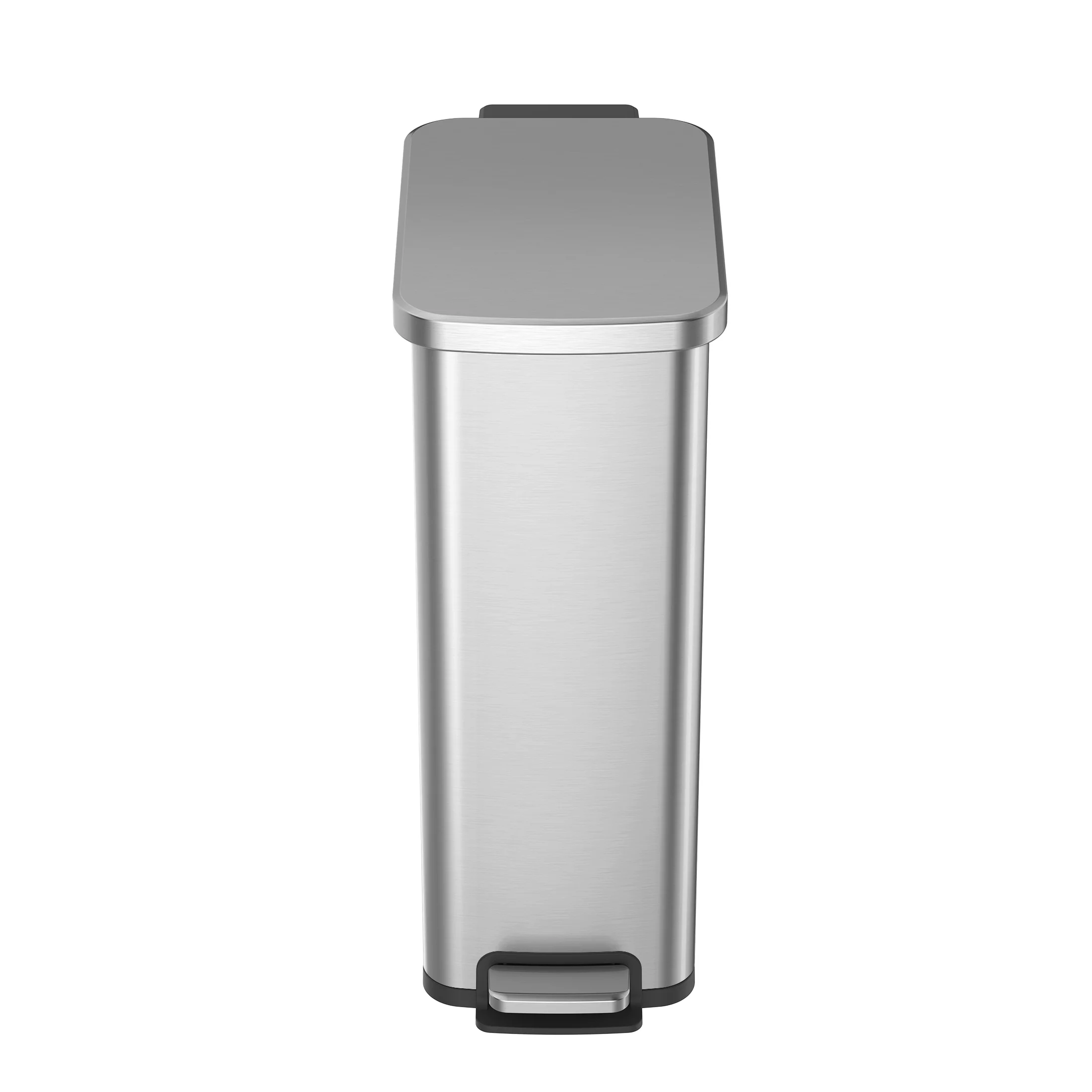 Better Homes & Gardens 7.9 Gallon Slim Trash Can, Stainless Steel Kitchen Step Trash Can