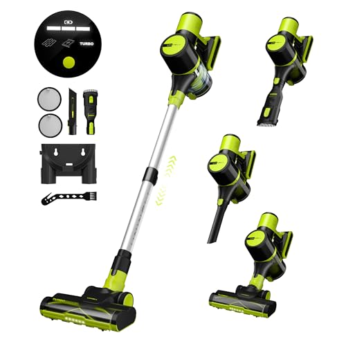 UNINELL HOME Cordless Vacuum Cleaner, 45Kpa 55 Mins Vacuum Cleaners for Home, Lightweight, Anti-Tangle, Self-Standing, Rechargeable Vacuum Stick Cordless for Pet Hair, Carpet, Hardwood Floors