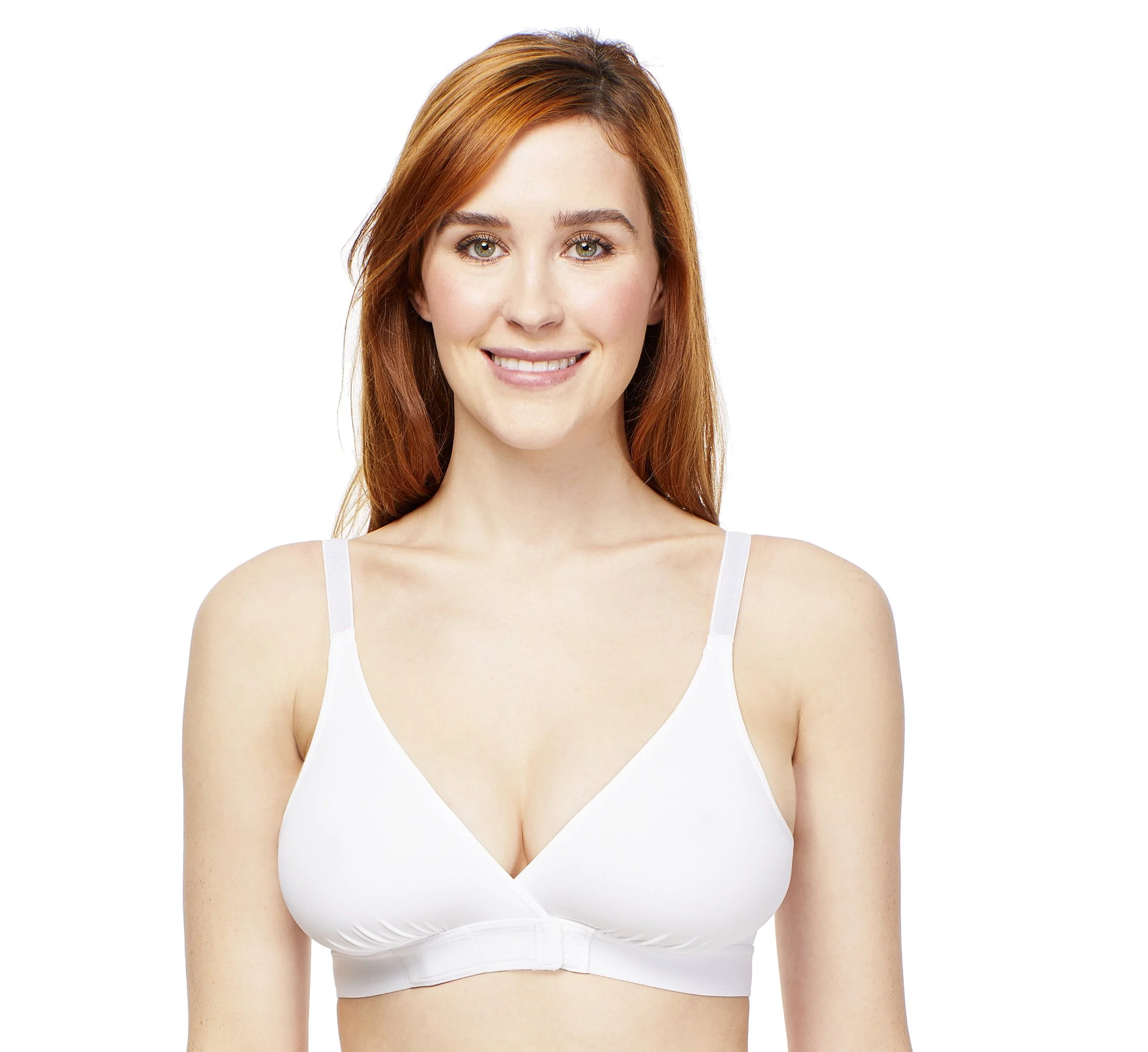 Carole Martin Front overlap with dual crossover hook and eye closure Comfort Bra - Style 7306