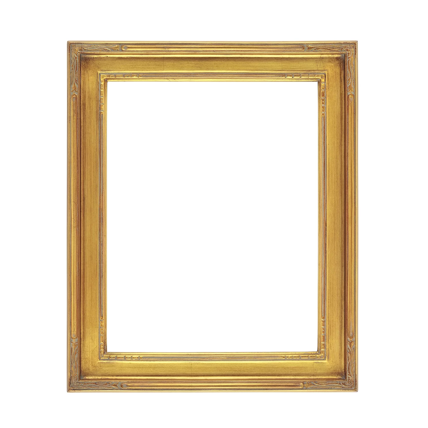 Creative Mark Plein Air Museum Collection Nouveau Picture Frame Solid Wood Composition Hand-Leafed Museum Quality Closed Corner Readymade Size - Gold 16x20