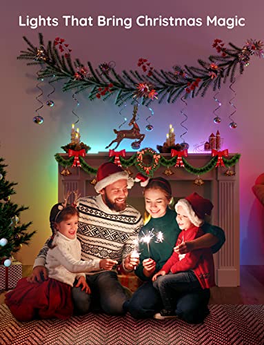 Govee RGBIC LED Strip Lights, Smart LED Lights for Bedroom, Bluetooth LED Lights APP Control, DIY Multiple Colors on One Line, Color Changing LED Strip Lighting Music Sync, Christmas Decor, 16.4ft